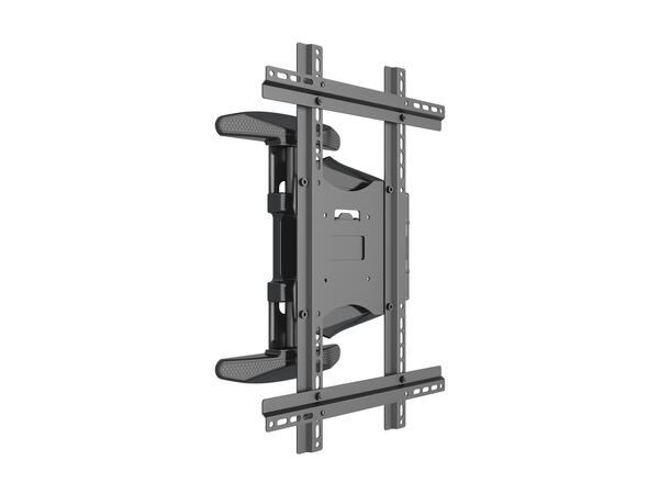 Multibrackets Veggfeste single Portrait Svart, 400x600, 30Kg, 32-55", 7-51cm 