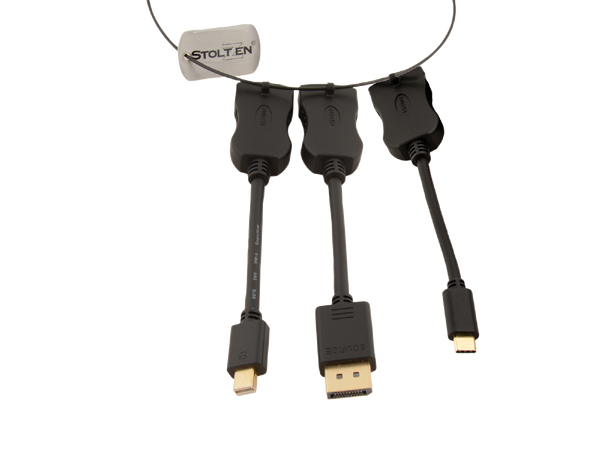 Stoltzen Nyx Adapter Ring Cable 3 4K USB-C, DP, MiniDP - 4K60