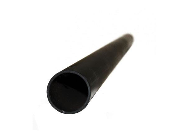 Aluminiumsrør, sortlakkert, Kapp Pr m 48mm x 4mm, 6082-T6, RAL9005 Mat 