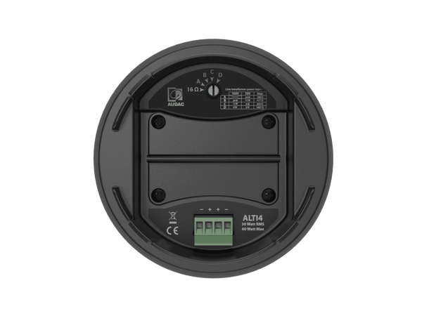 Audac Høyttaler ALTI6/B Sort Toveis Pendel 60W 100V 60W 16Ohm 
