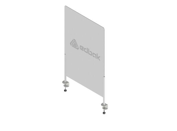 EDBAK SafetyScreen Deskmount 50x75cm Skrufeste bordplate + plexiglass