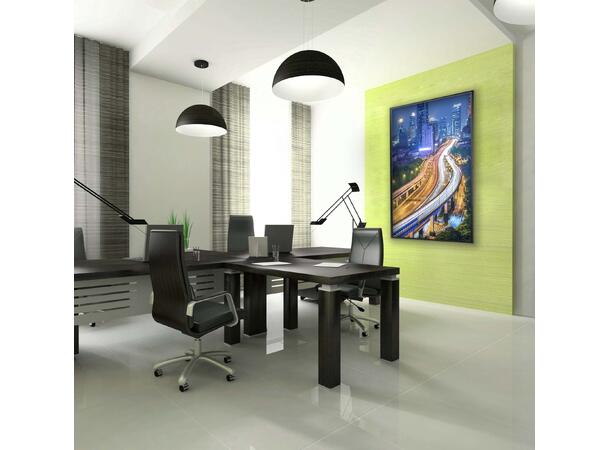 EDBAK Veggfeste PWB3 Portrett 40-75" Maks VESA 400x750, 80Kg, svart, fixed 