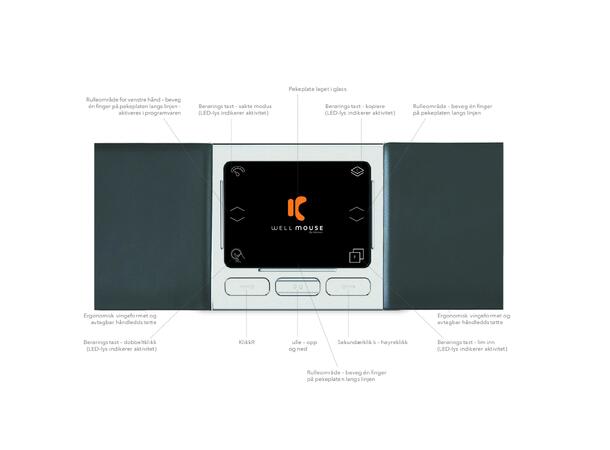 KENSON Well Mouse Ergonomisk | USB | LED 