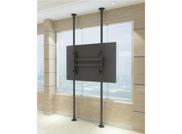 Multibrackets Gulv/tak Pro MBFC2P1UHD Svart, 800x400, 125kg, 65-100" 