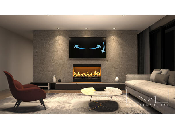 Multibrackets Veggfeste Pulldown motor Maks VESA 600x400, 35 Kg, 37-70" 