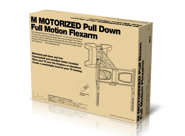 Multibrackets Veggfeste Pulldown motor Maks VESA 600x400, 35 Kg, 37-70" 