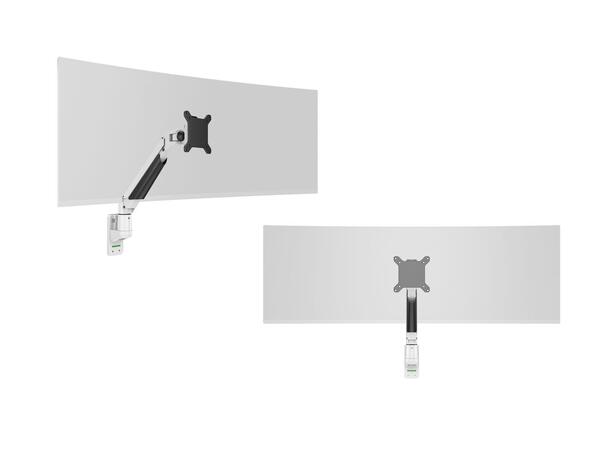 Multibrackets vegg gass arm basic Hvit , VESA 75x75 100x100, 10Kg, 15-32" 