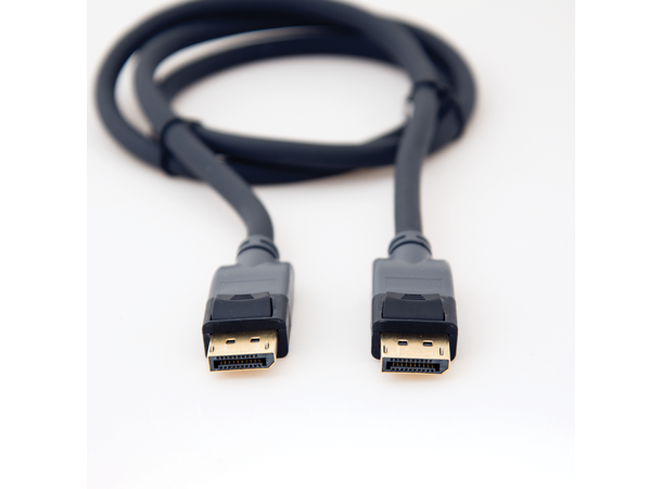 Stoltzen Flex Displayport 1.2 4K@60Hz | 7,3mm | Myk | Svart 