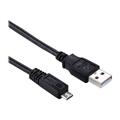 Elivi USB A til Micro B kabel 0,5 meter 2.0 | Svart