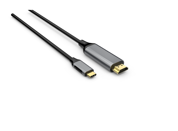 Elivi USB C til HDMI kabel 2 meter Svart, 4k@60hz