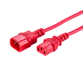 LinkIT strømkabel C13/C14 rød 0,7m PVC | 3 x 1,00 mm² | H05VV-F