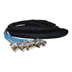Siemon Trunk kabel, Cat.6A F/UTP, 2 met. Fiolett, LSZH, 6 x keystone