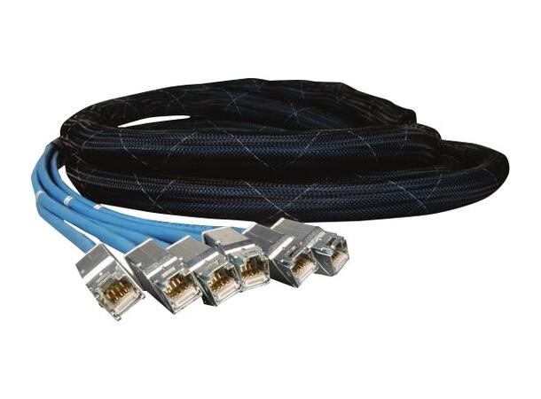 Siemon Trunk kabel, Cat.6A F/UTP, 8 met. Fiolett, LSZH, 6 x keystone