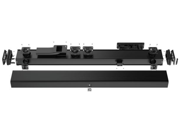Audac Lydplanke IMEO2 3.1 Sort 2x15W + 1x30W BT V4.2 HDMI USB Coax Opt 