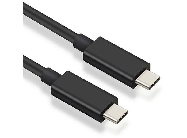 Elivi USB4 C til C kabel 0,5 meter Svart, Gen3, 40gbps/100W, 8K 60Hz