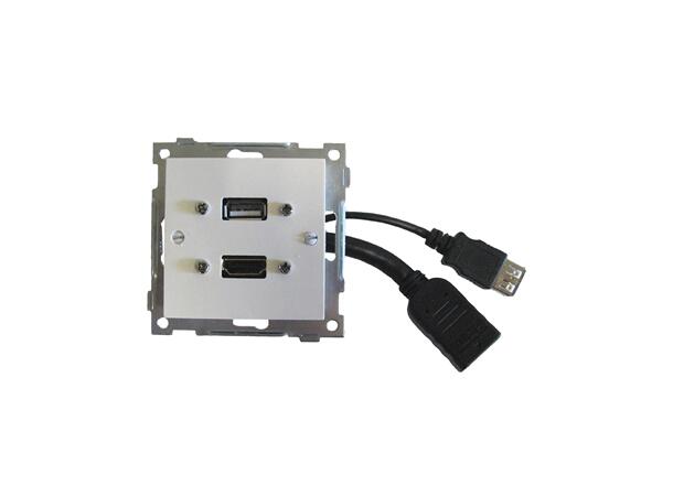 Freber vegguttak HDMI+USB 
