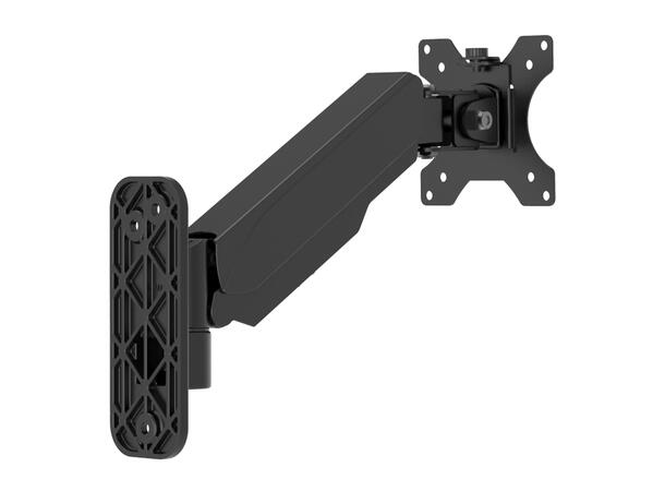 Multibrackets Veggfeste basic single Sort, 8Kg, VESA 75-100, 17-33" 