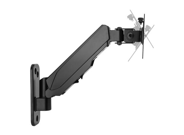 Multibrackets Veggfeste basic single Sort, 8Kg, VESA 75-100, 17-33" 