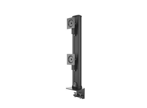 Multibrackets bordstativ HD dual klemme Svart , VESA 100, 2 x 24Kg, 32-50" 