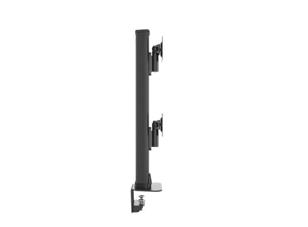 Multibrackets bordstativ HD dual klemme Svart , VESA 100, 2 x 24Kg, 32-50" 