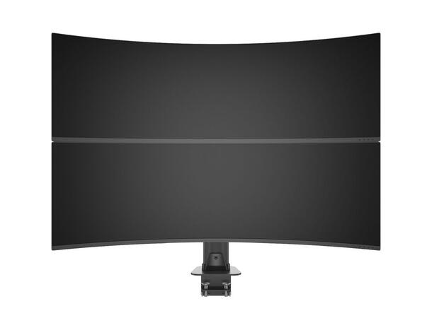 Multibrackets bordstativ HD dual klemme Svart , VESA 100, 2 x 24Kg, 32-50" 