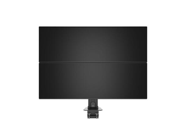 Multibrackets bordstativ HD dual klemme Svart , VESA 100, 2 x 24Kg, 32-50" 