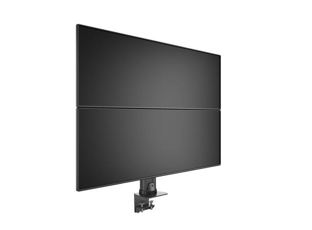 Multibrackets bordstativ HD dual klemme Svart , VESA 100, 2 x 24Kg, 32-50" 