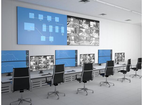 Multibrackets bordstativ HD dual klemme Svart , VESA 100, 2 x 24Kg, 32-50" 