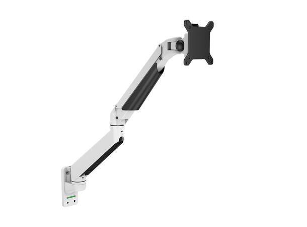 Multibrackets vegg gass arm single Hvit , VESA 75x75 100x100, 10Kg, 15-32" 