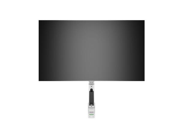 Multibrackets vegg gass arm single Hvit , VESA 75x75 100x100, 10Kg, 15-32" 