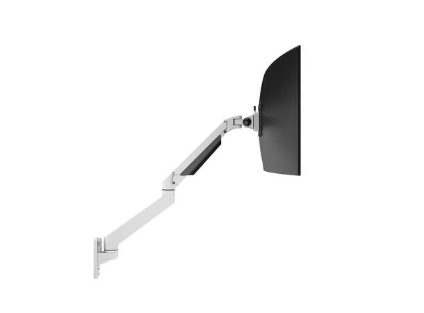 Multibrackets vegg gass arm single Hvit , VESA 75x75 100x100, 10Kg, 15-32" 