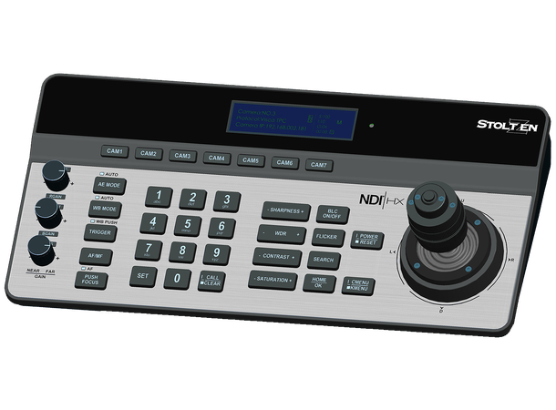 Stoltzen Argos PTZC520NDI PTZ Controller Visca, Onvif, Pelco-D/-P, NDI|HX