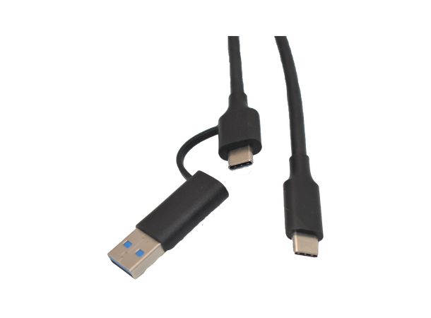 Stoltzen REBEL USB Type C til A/C 3 m USB3.2 2x2 20Gbps, 100W, USB-A 10Gbps 