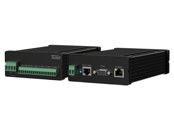 Audac Forsterker AMP523MK2 2 x 15W, kildevalg, WEB-grensesnitt 