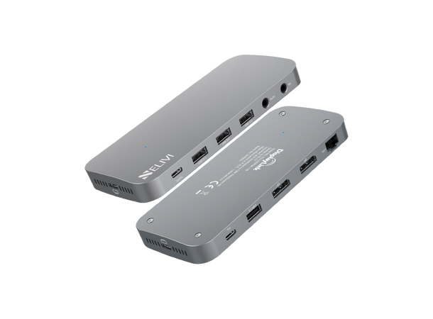 Elivi ORION Portable Docking 2xDP DisplayLink® | DisplayPort |  Space Grey