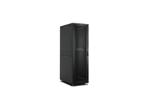 Lande Serverskap Svart 47U B600xD1000 DYNAmax | 1000kg | Perforert foran/bak 