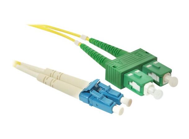 LinkIT fibersnor OS2 LC-UPC/SC-APC 1.5m Duplex , SM , LSZH 