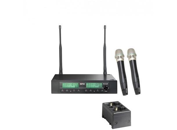 Mipro Trådløs Mikrofonsett ACT-312 II 2 x Håndsender Lader 822-832MHz Sett 