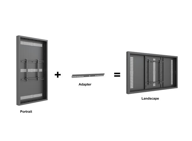 Multibrackets Pro kabinett bakplate 65" Svart 