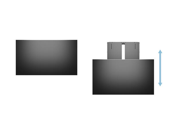 Multibrackets Veggfeste Counterbalanced Svart, 23-40kg, 600x600, 37-65" 