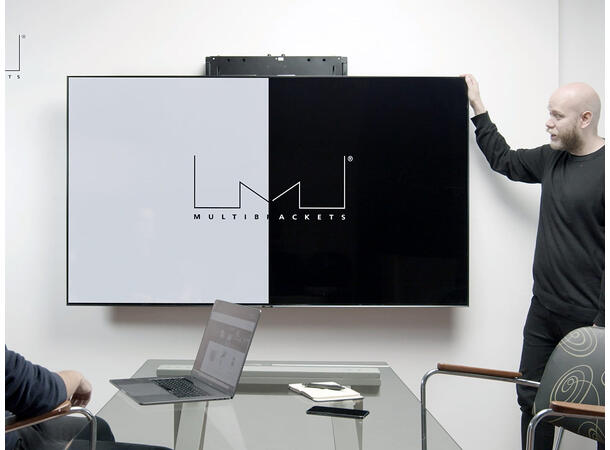 Multibrackets Veggfeste Counterbalanced Svart, 23-40kg, 600x600, 37-65" 