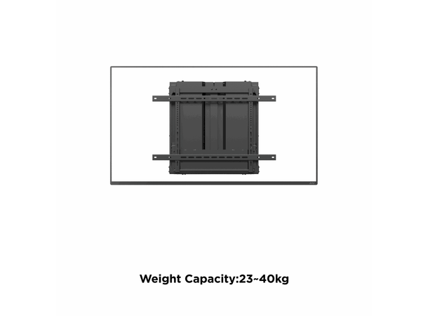 Multibrackets Veggfeste Counterbalanced Svart, 23-40kg, 600x600, 37-65" 