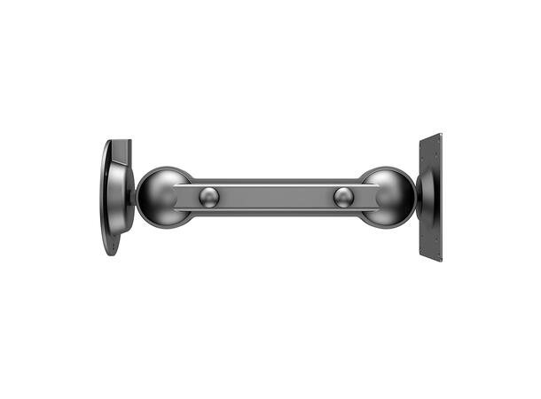 Multibrackets veggfeste Tablet arm Svart, Vesa 100x100, 6Kg, tilt. 7"-32" 