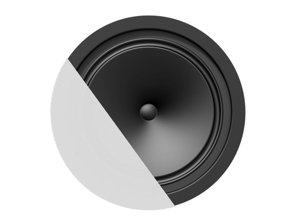 Audac Takhøyttaler Cena812/W Hvit Innfelling 8" 12W/6W @100V 