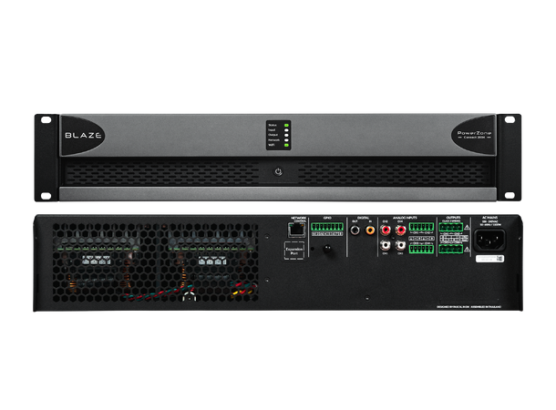 Blaze Audio PowerZone Connect 2004 EU 4x500W @ 2-4 4x250W @ 8  2x1000W @ 100V 