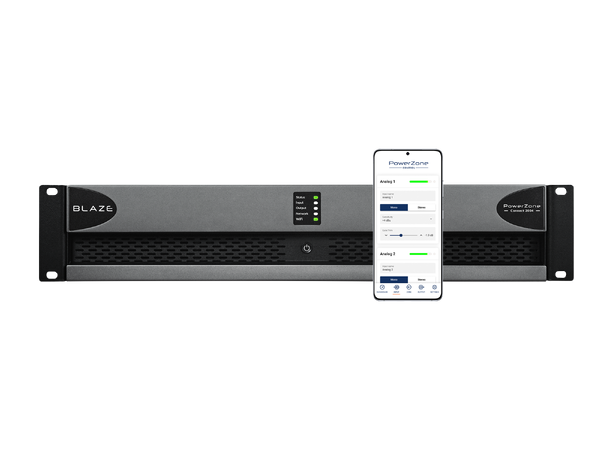 Blaze Audio PowerZone Connect 2004 EU 4x500W @ 2-4 4x250W @ 8  2x1000W @ 100V 