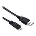 Elivi USB A til Micro B kabel 1 meter 2.0 | Svart