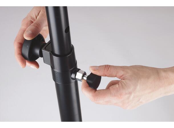 K&M Høyttalerstativ  214/6 sort Aluminium Maks last 50kg 