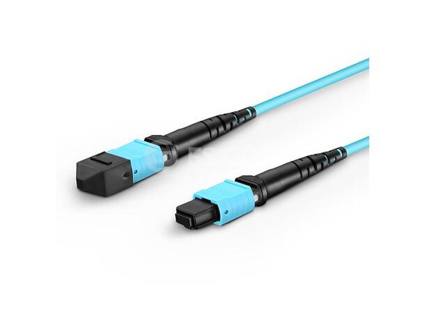 LinkIT MTP/MPO-A OM3 12core hun/hun Ver.A, MTP-USConec 50/125 Aqua blå, LSZH 