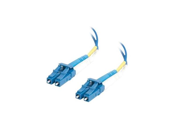 LinkIT fibersnor OS2 LC/LC 0.5m Duplex , SM , LSZH , Blue 
